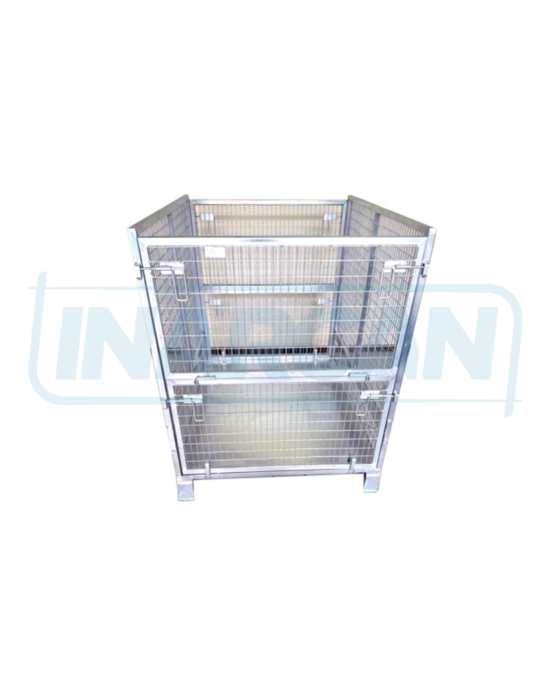 Container Pallet Empilhável com Chapa 307-107