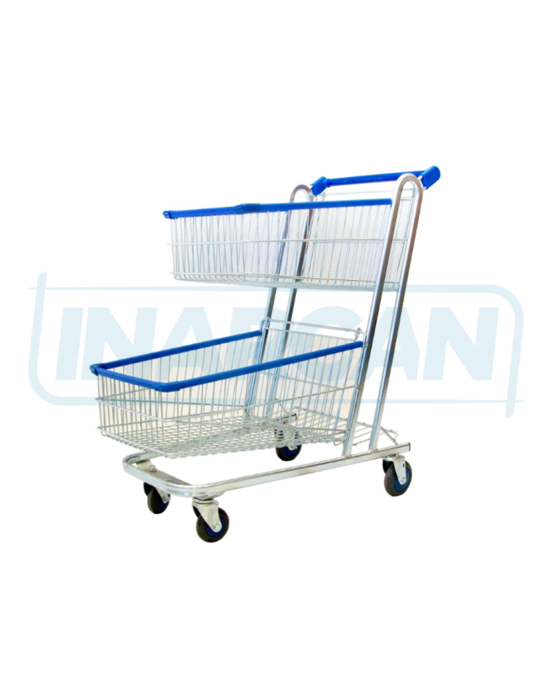 Carrinho Supermercado Duplocar 160L Oblongo 110-902
