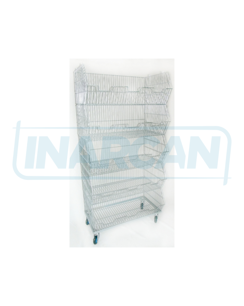 Expositor 5 Cestos com rodas 301-002