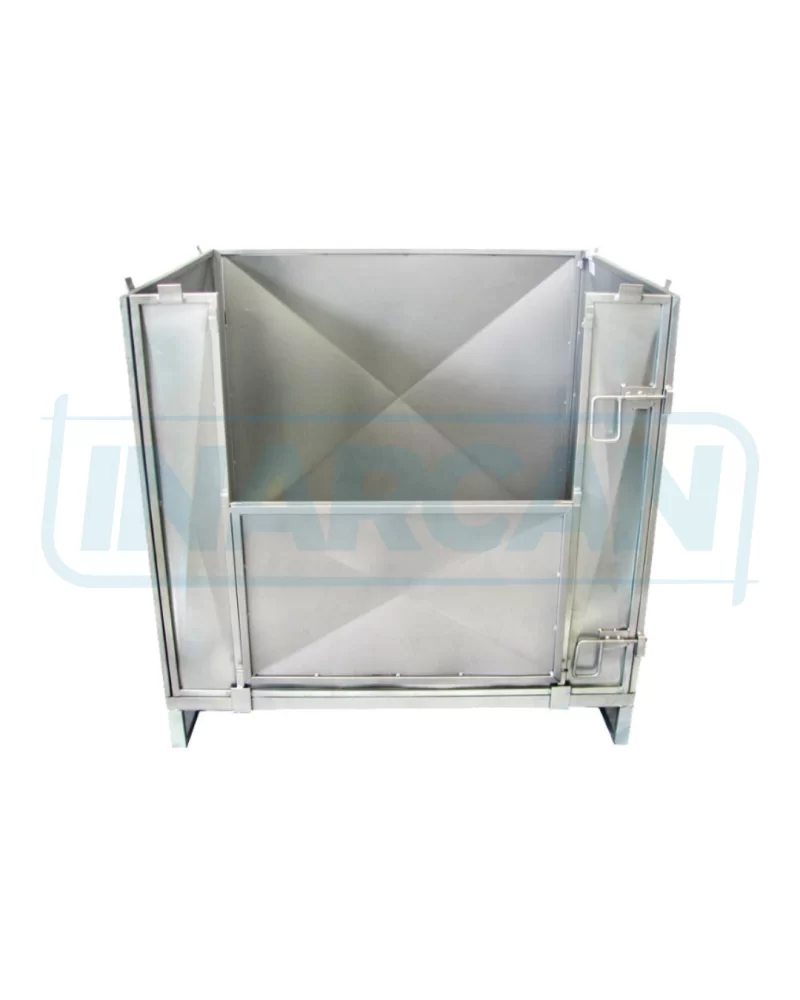 Container Pallet Empilhável com Chapa 304-004