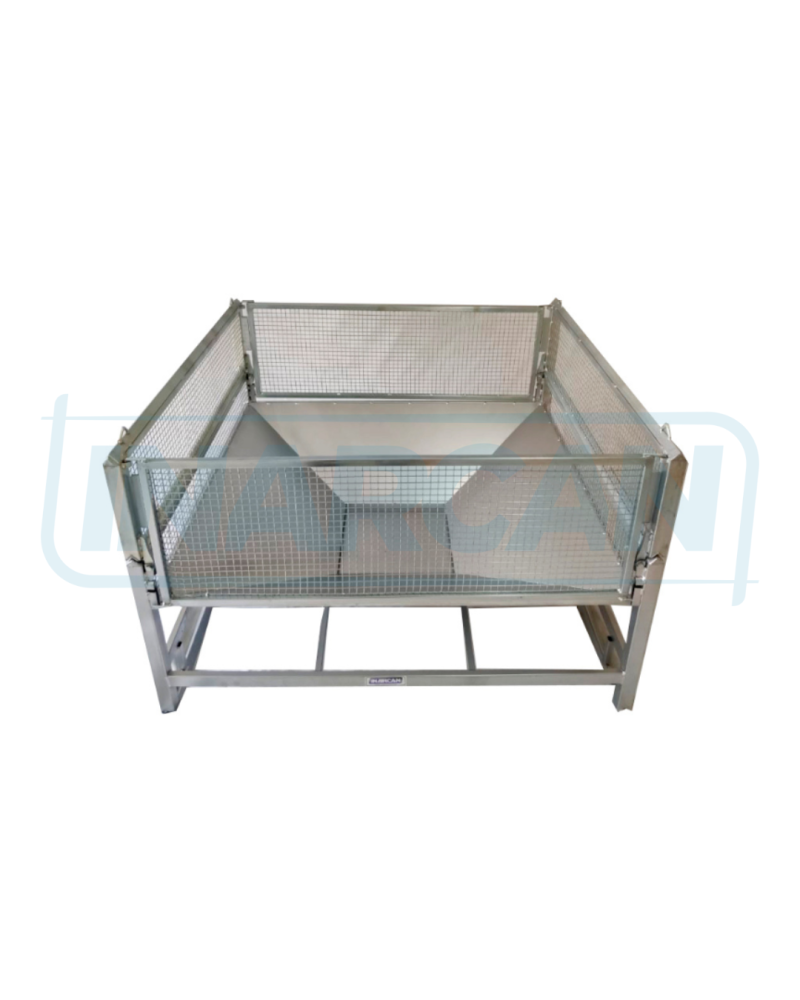 Container Pallet Empilhável com Moega 307-103