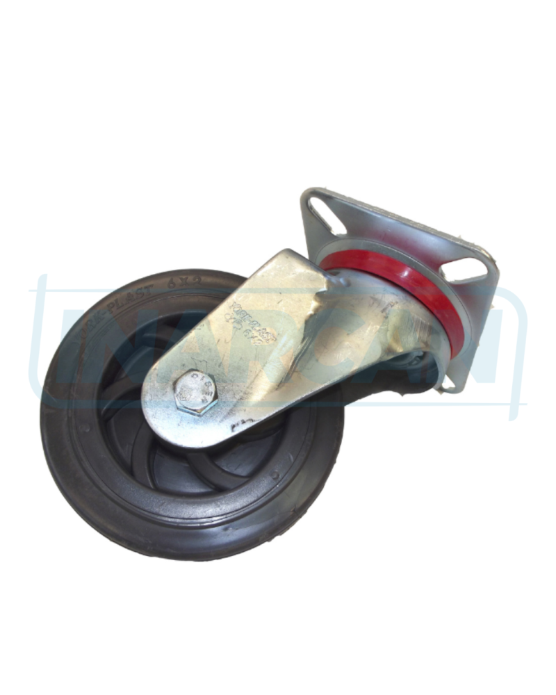 Rodízio Giratório com roda 6in reforçada 610-002