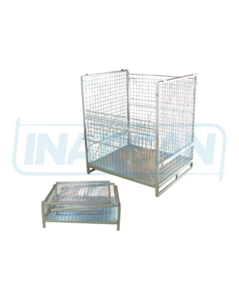 Container Pallet Empilhável com Chapa 307-018