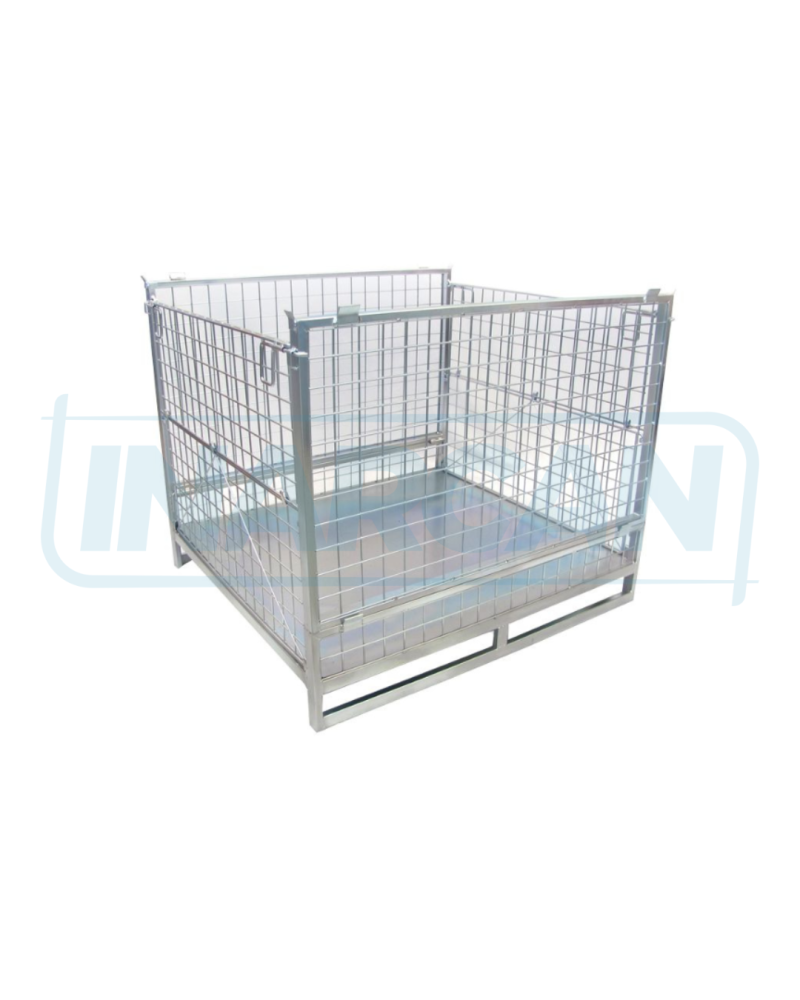 Container Pallet Empilhável com Chapa 307-004