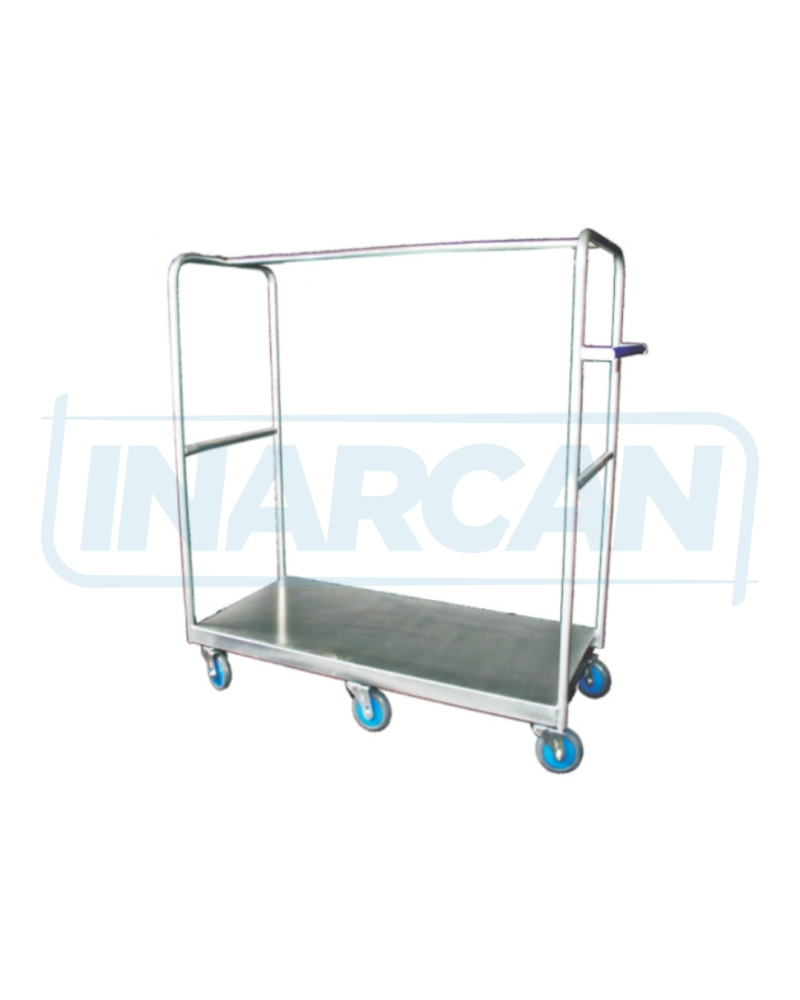 Carrinho Plataforma aço 6 rodas 216-002